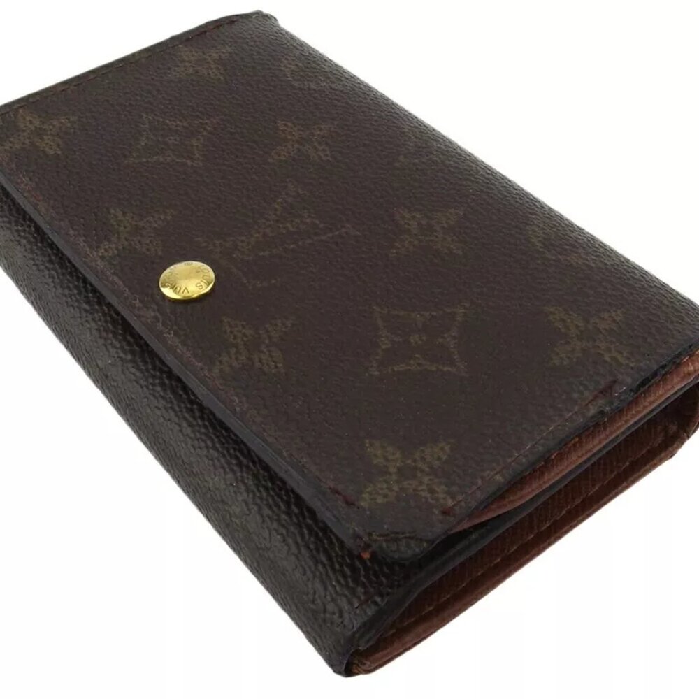 LOUIS VUITTON L -shaped zipper wallet in two -fold USED T19015 - Picture 9 of 11